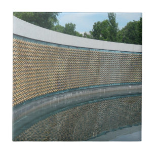 WWII Mur för minnesfrihet i Washington DC Kakelplatta