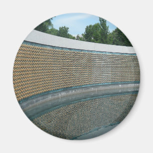 WWII Mur för minnesfrihet i Washington DC Magnet