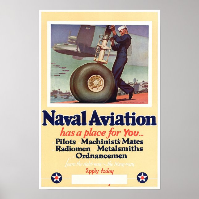 WWII Naval Aviation Poster (Framsidan)