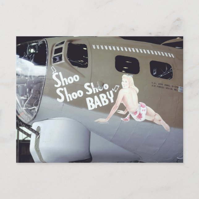 WWII Nose Art Vykort (Framsida)