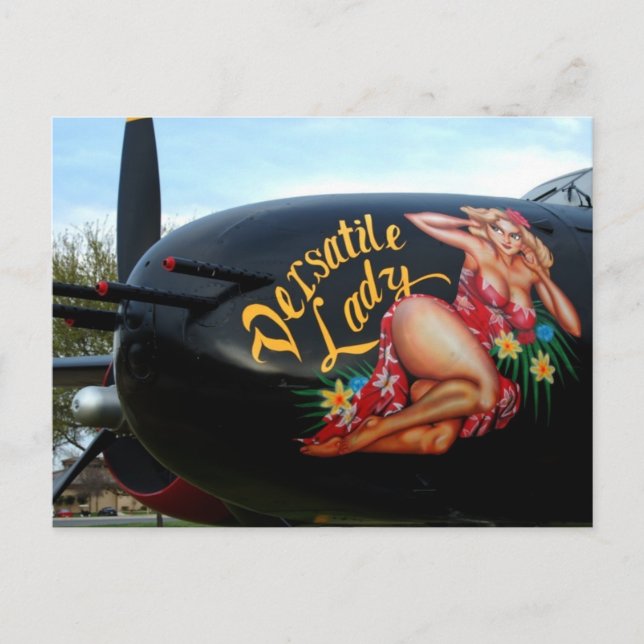 WWII Nose Art Vykort (Framsida)