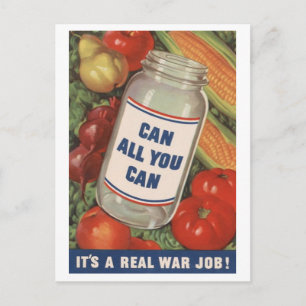 WWII Patriotic Duty Poster Vykort