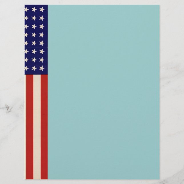 WWII Patriotic Poster Letterhead (Framsida)