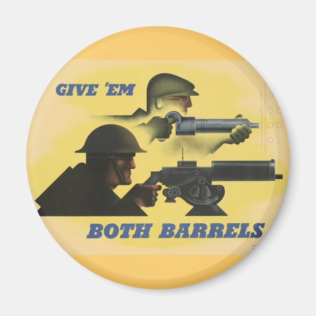 WWII Patriotic Poster Magnet (Framsidan)