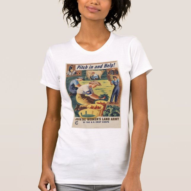 WWII Patriotic Poster Shirt Tröja (Framsida)