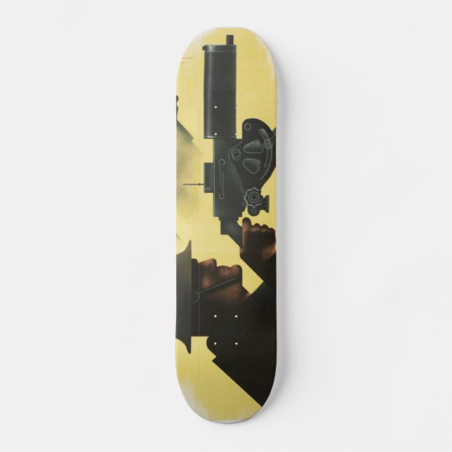 WWII Patriotic Poster Skateboard (Framsida)
