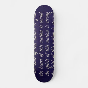 WWII Patriotic Poster Skateboard Bräda 20 Cm