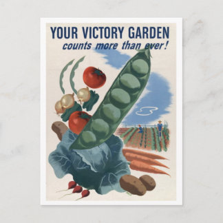 WWII-patriotism Poster -  och jordbruk Vykort