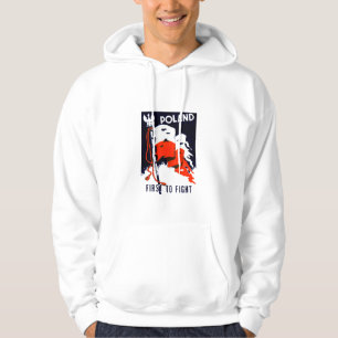 WWII Polen, först att slåss affischen Sweatshirt