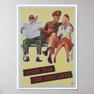 WWII-propaganda poster/Krig ansträngning Poster