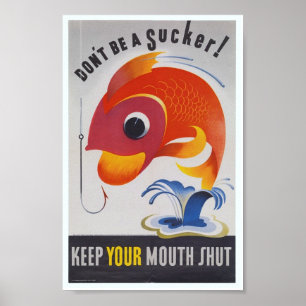 WWII-propagandaposter Poster