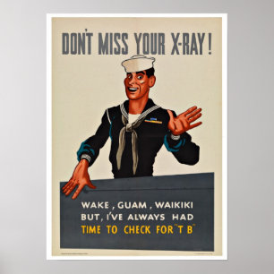 WWII röntgar - vintagepatriotism Poster