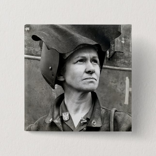 WWII Rosie riveteren Knapp (Framsida)