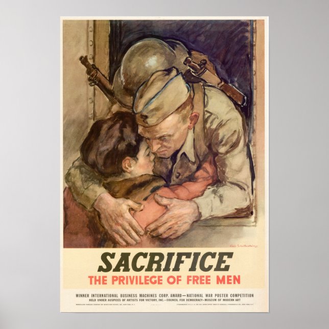 WWII Sacrifice...Privilege of Free Manar Poster (Framsidan)
