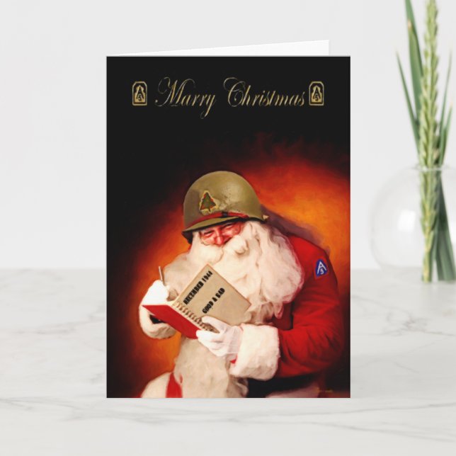 WWII Santa Helgkort (Framsida)