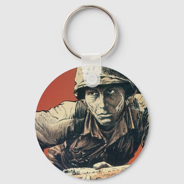WWII Soldier Nyckelring (Framsida)