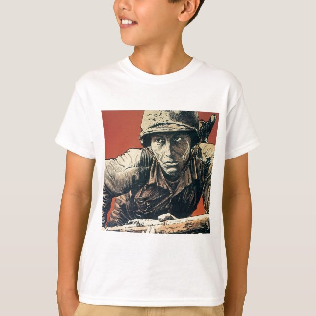 WWII Soldier T Shirt (Framsida)
