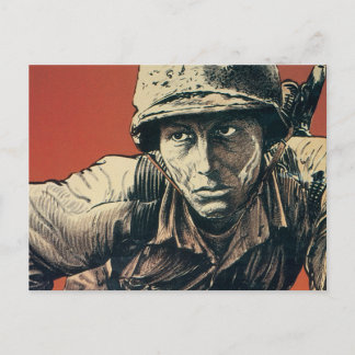 WWII Soldier Vykort