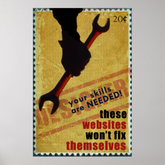 WWII-Stil-designern Poster