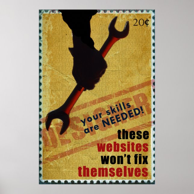 WWII-Stil-designern Poster (Framsidan)