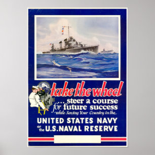 WWII tar rulla Poster