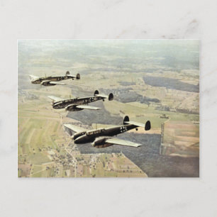 WWII Three Messerschmitt ME-110 Vykort