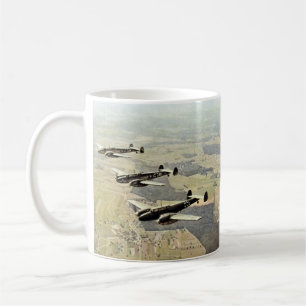 WWII tre Messerschmitt ME-110 Kaffemugg