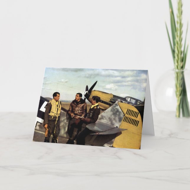 WWII-tysken ME-109 lotsar Kort (Framsida)