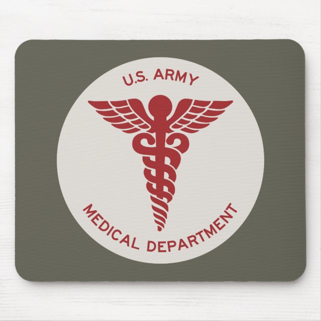 WWII U.S. Army Medical Department Emblem Musmatta (Framsidan)