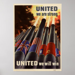 WWII United, vi är starka Poster