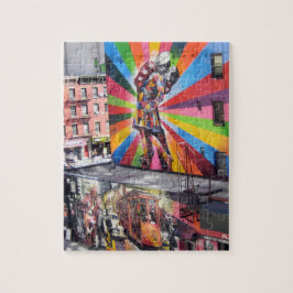 WWII V-J Day Kiss Sailor Nurse Iconic Wall Mural Pussel