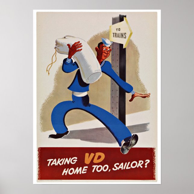 WWII VD - Vintage Patriotism Poster (Framsidan)