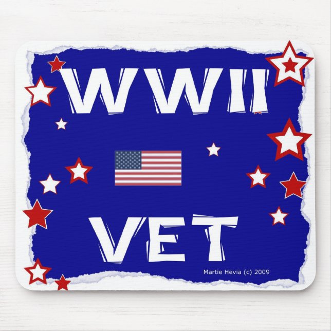 WWII Vet - In Honor - Mousepad Musmatta (Framsidan)
