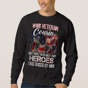 Wwii Veteran Cousin Mest människor möts aldrig der Lång Ärmad Tröja