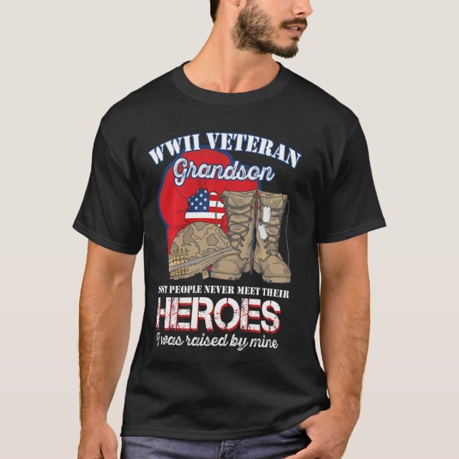 Wwii Veteran Grandson Flest människor träffar aldr T Shirt (Framsida)