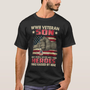 WWII Veteran Son De flesta människor träffar aldri T Shirt