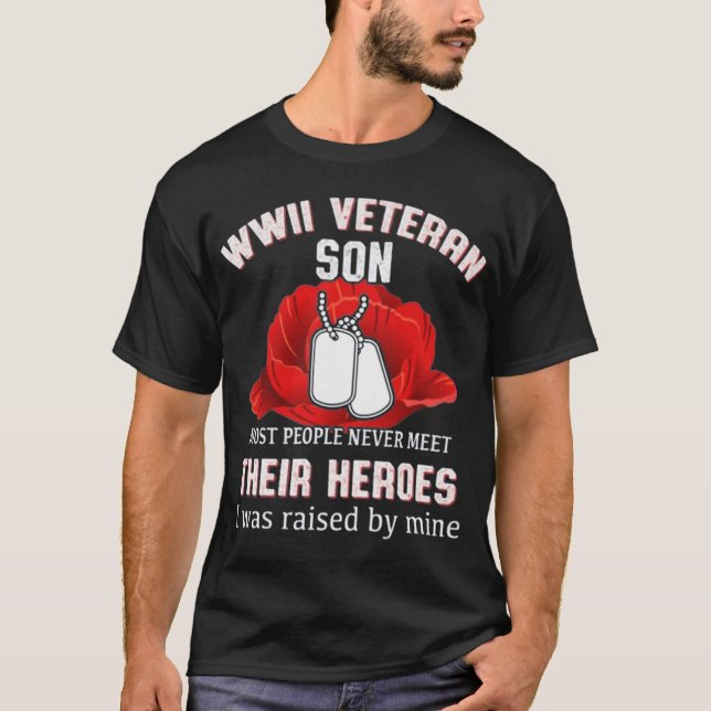 WWII VETERAN SON T SHIRT (Framsida)