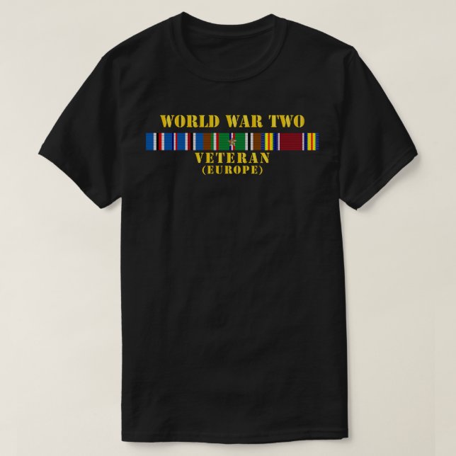 WWII Veteran w EUR SVC T Shirt (Design framsida)