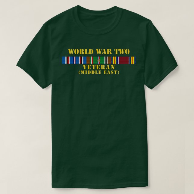 WWII Veteran w MITTEN SVC T Shirt (Design framsida)