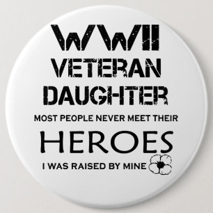 WWII Veterandotter De flesta människor möts aldr Knapp