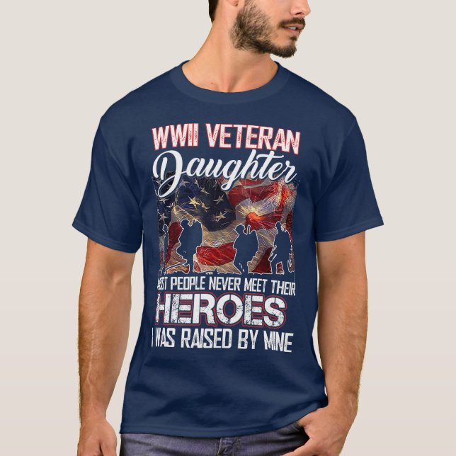 WWII Veterandotter De flesta människor möts aldrig T Shirt (Framsida)