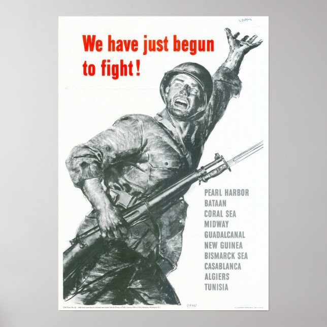 WWII vi har just börjat kämpa! Poster (Framsidan)
