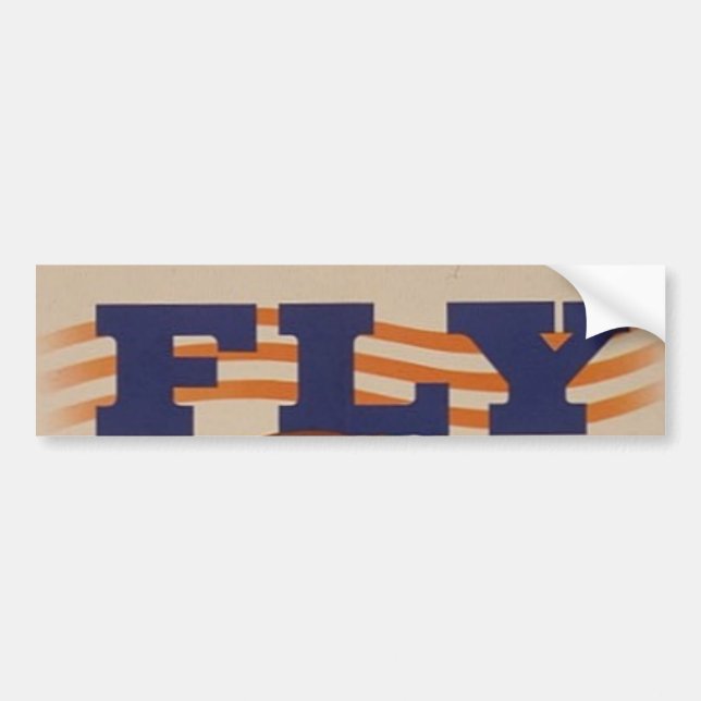WWII Vintage affisch Bumper Sticker Bildekal (Framsidan)