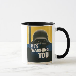 WWII Vintage affisch Mugg