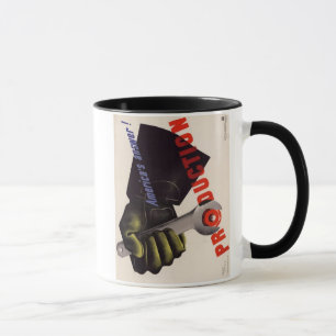 WWII Vintage affisch Mugg