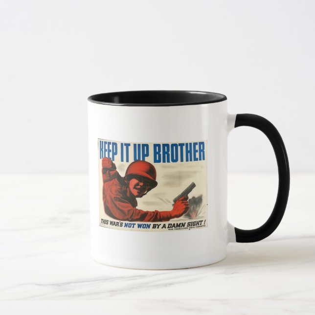 WWII Vintage affisch Mugg (Höger)