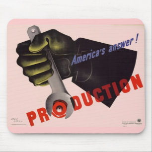 WWII Vintage affisch-musmatta Musmatta