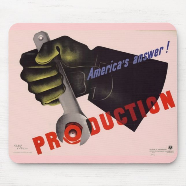 WWII Vintage affisch-musmatta Musmatta (Framsidan)
