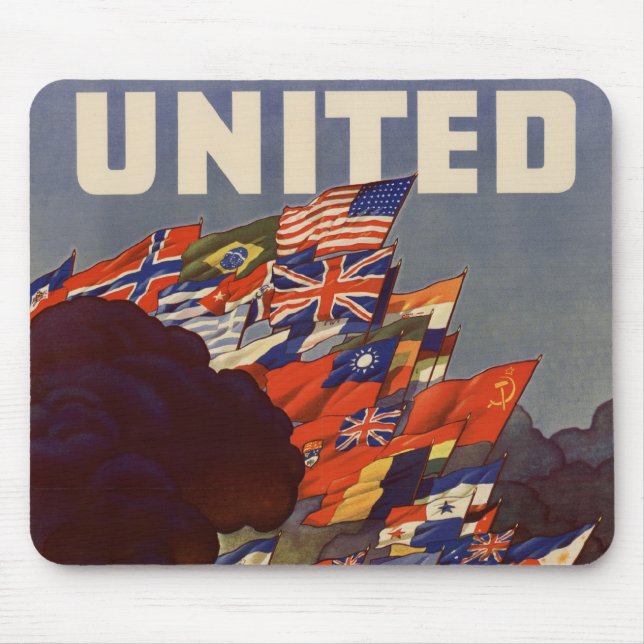 WWII Vintage affisch-musmatta Musmatta (Framsidan)