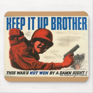 WWII Vintage affisch-musmatta Musmatta